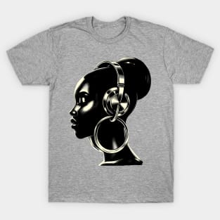 Afrocentric Woman Music T-Shirt